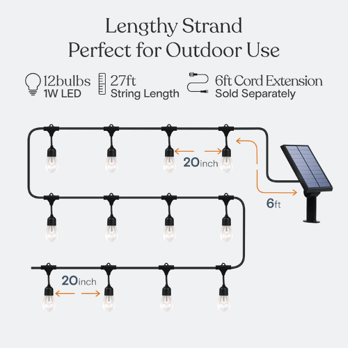 Ambience Pro Solar S14 String Lights