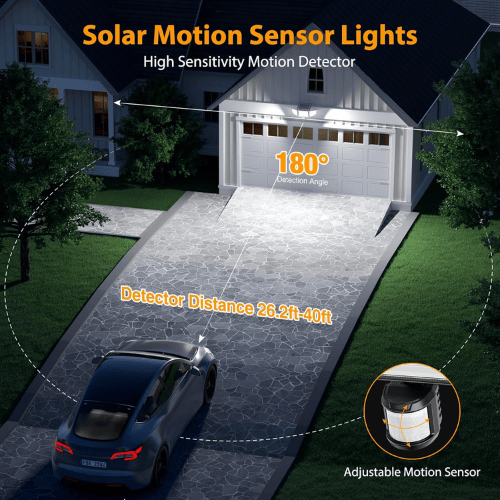 4500LM Triple-Head Solar Security Light