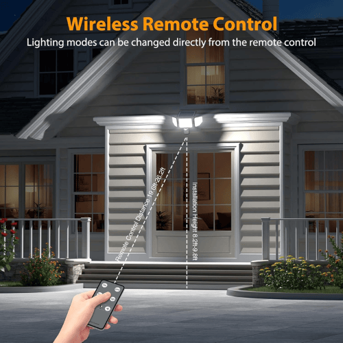 4500LM Triple-Head Solar Security Light