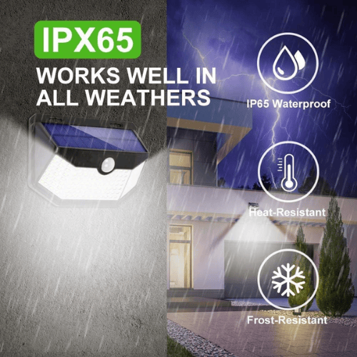 120-LED Solar Motion Sensor Wall Light