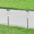 10-Pack Patented Diamond-Style Solar Stake Lights – Cool White Starburst Glow