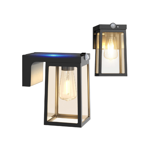 Solar Motion Sensor Wall Lantern