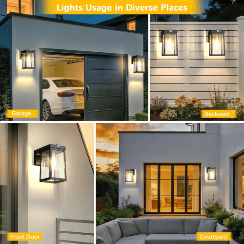 Solar Motion Sensor Wall Lantern