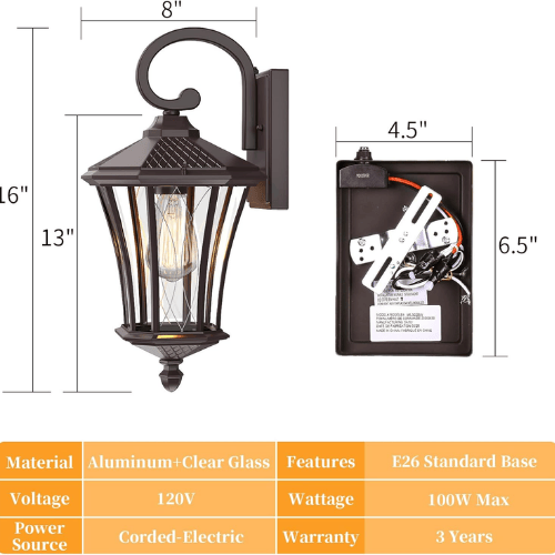 Octagonal Modern-Retro Wall Sconce