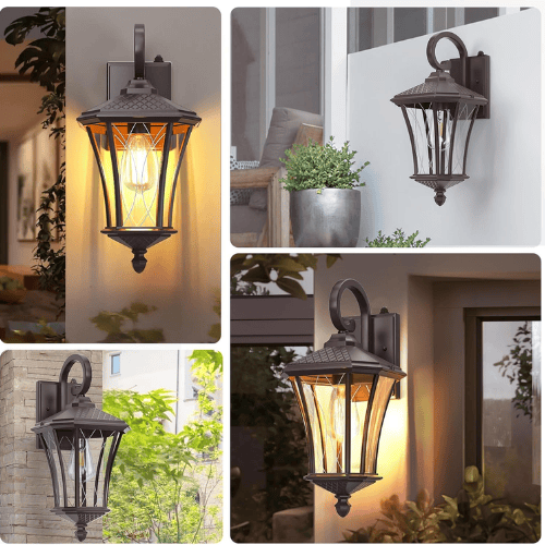 Octagonal Modern-Retro Wall Sconce