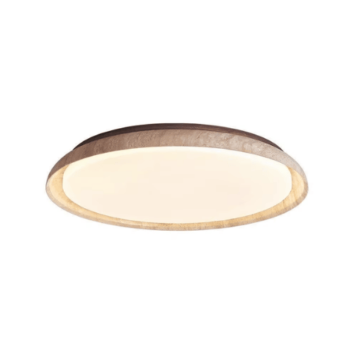 Wabi-Sabi Retro Cream Travertine LED Ceiling Lamp