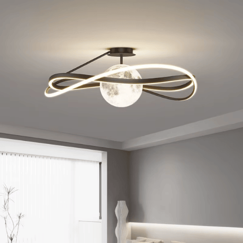 Italian Minimalist Moon Design Ceiling Light