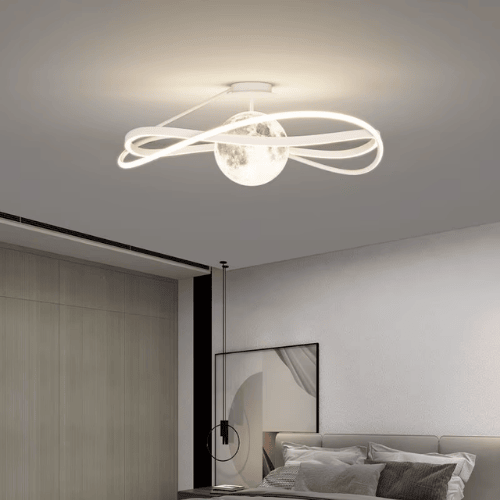 Italian Minimalist Moon Design Ceiling Light