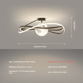 Italian Minimalist Moon Design Ceiling Light