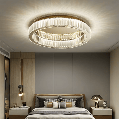 Modern Simple Crystal Circle LED Ceiling Chandelier