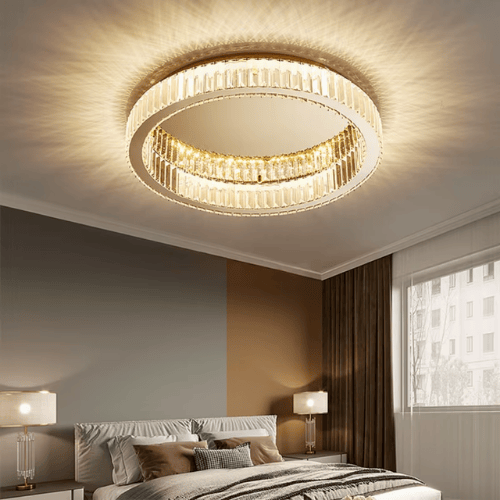 Modern Simple Crystal Circle LED Ceiling Chandelier