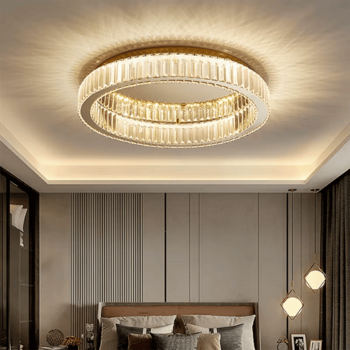 Modern Simple Crystal Circle LED Ceiling Chandelier